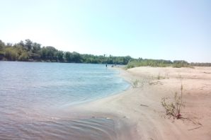 Пляж реки ахтуба