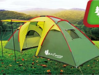 Шестиместные палатки с тамбуром для кемпинга