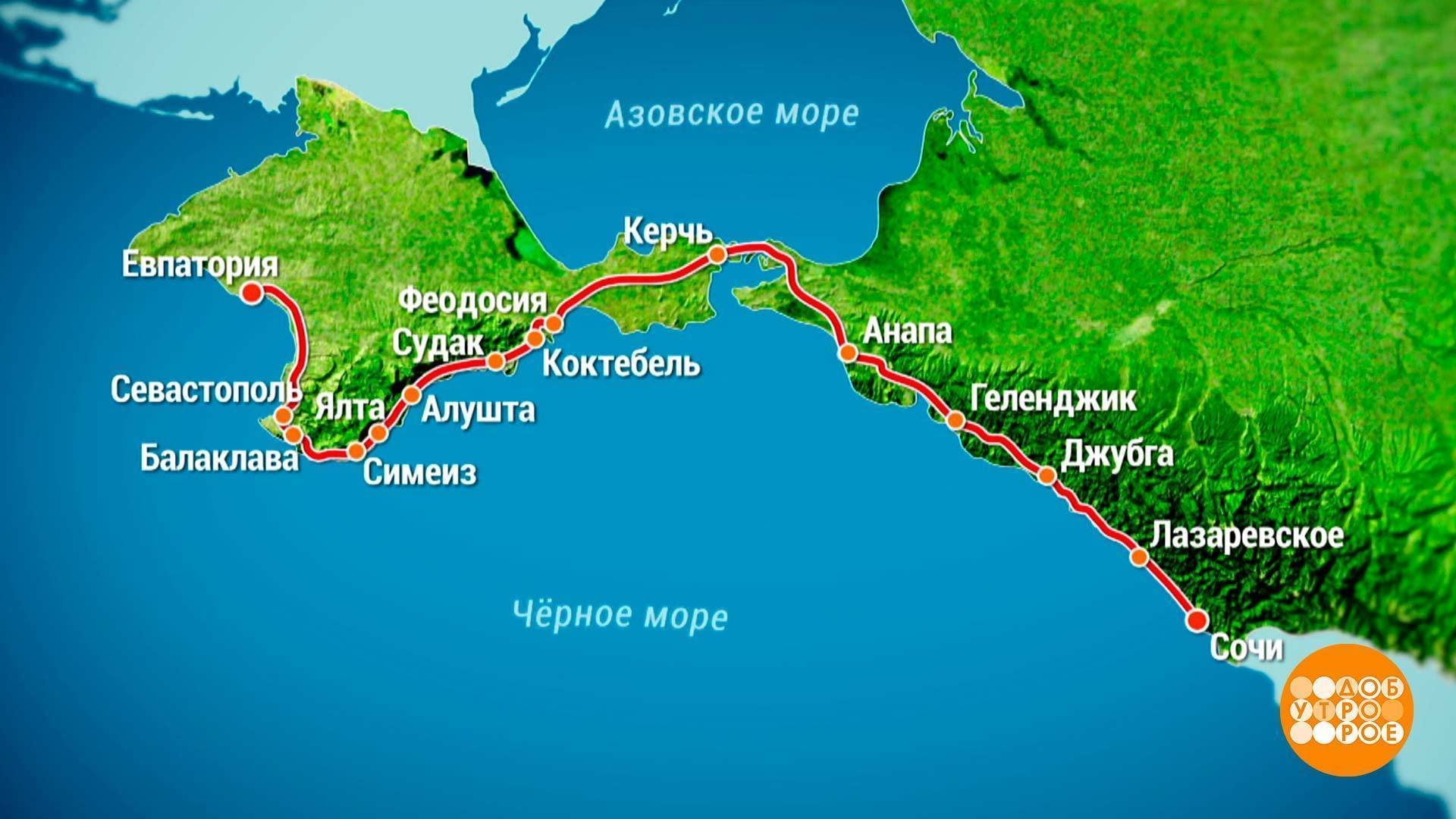 Границы черноморского побережья