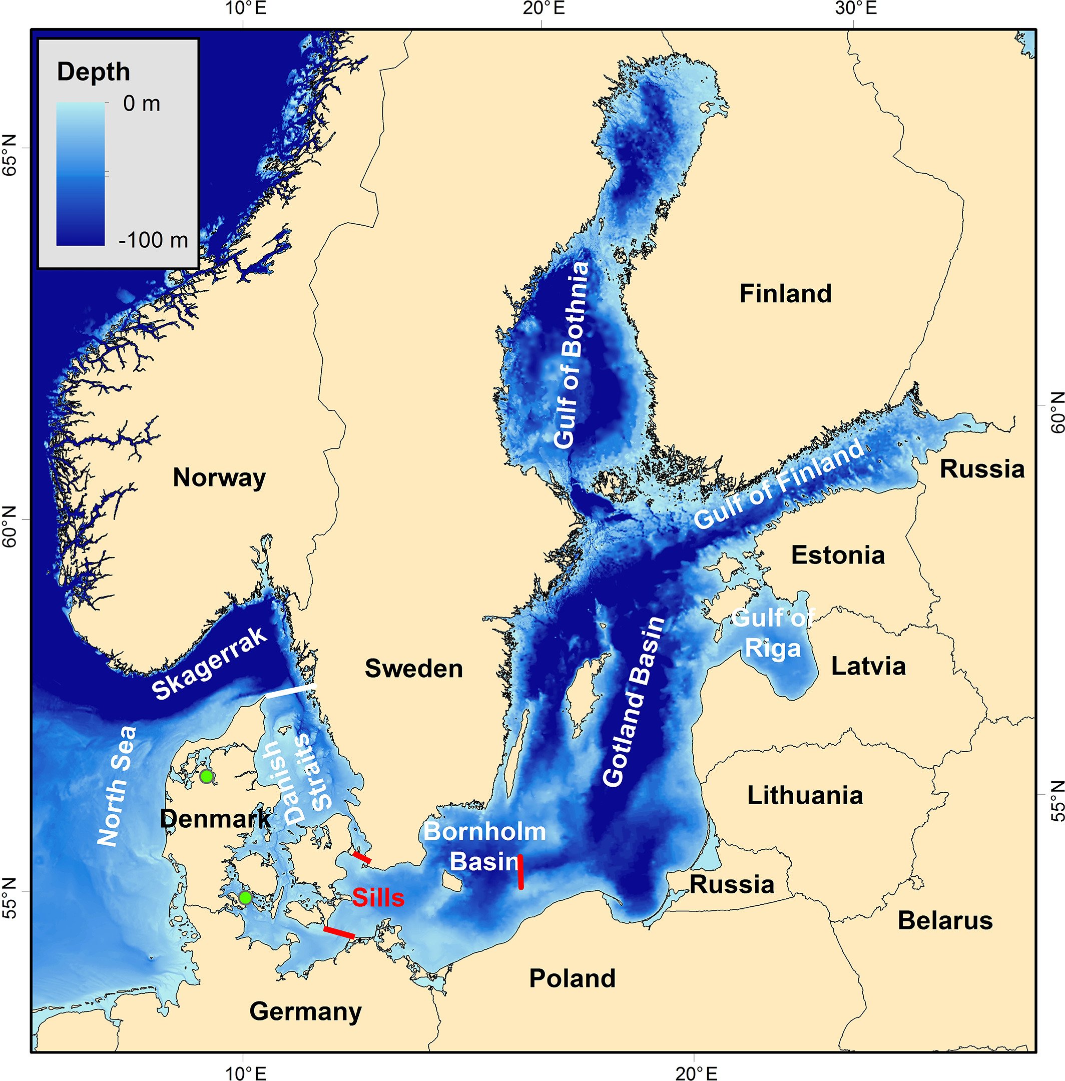 Балтийское море на карте. Где находится Балтийское море. Балтийское море границы. Карта балтийского моря с городами