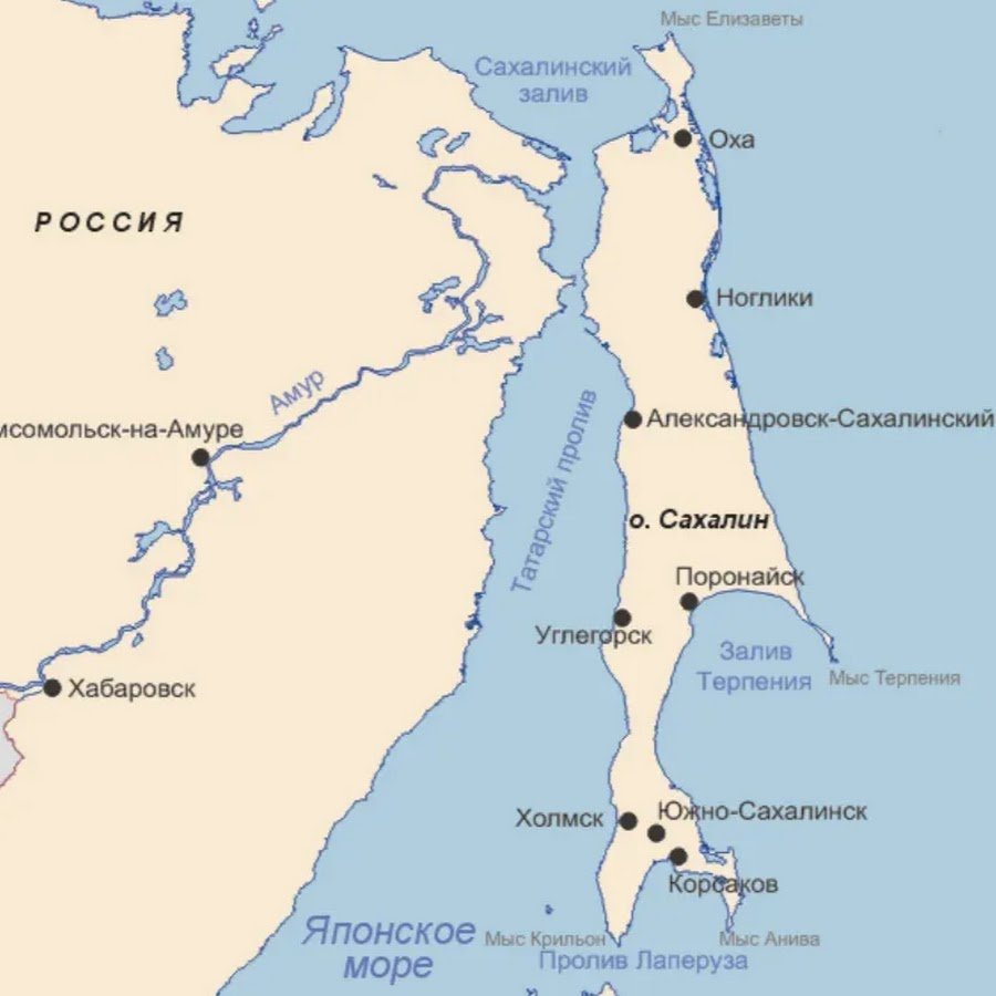 Покажи сахалин на карте россии. Остров Сахалин и пролив Лаперуза на карте. Карта острова Сахалин карта острова Сахалин. Татарский пролив Сахалин. Пролив Лаперуза отделяет остров Сахалин.