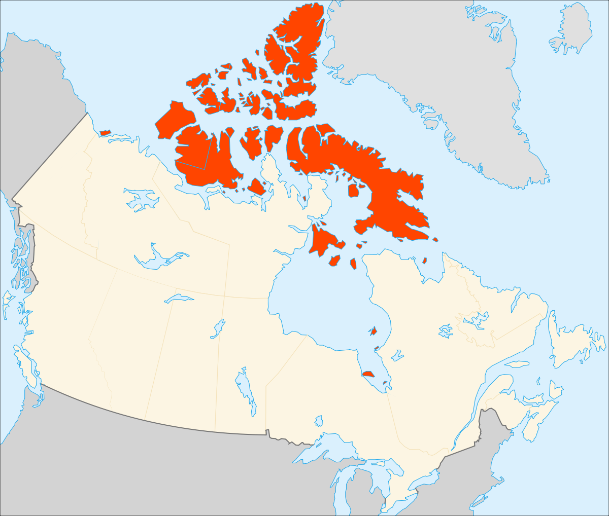 Канадский арктический архипелаг на карте северной. Канадский Арктический архипелаг на карте. Остров канадский Арктический архипелаг на карте. Канадский оптический архипелаг. Арктический архипелаг Канады на карте.