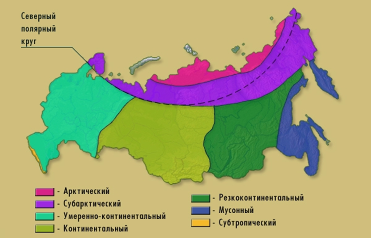 Эта природная зона занимает более половины территории. Умеренно континентальный климат на карте России. Карта типов климата России. Карта климатических поясов России. Умеренная климатическая зона России на карте.