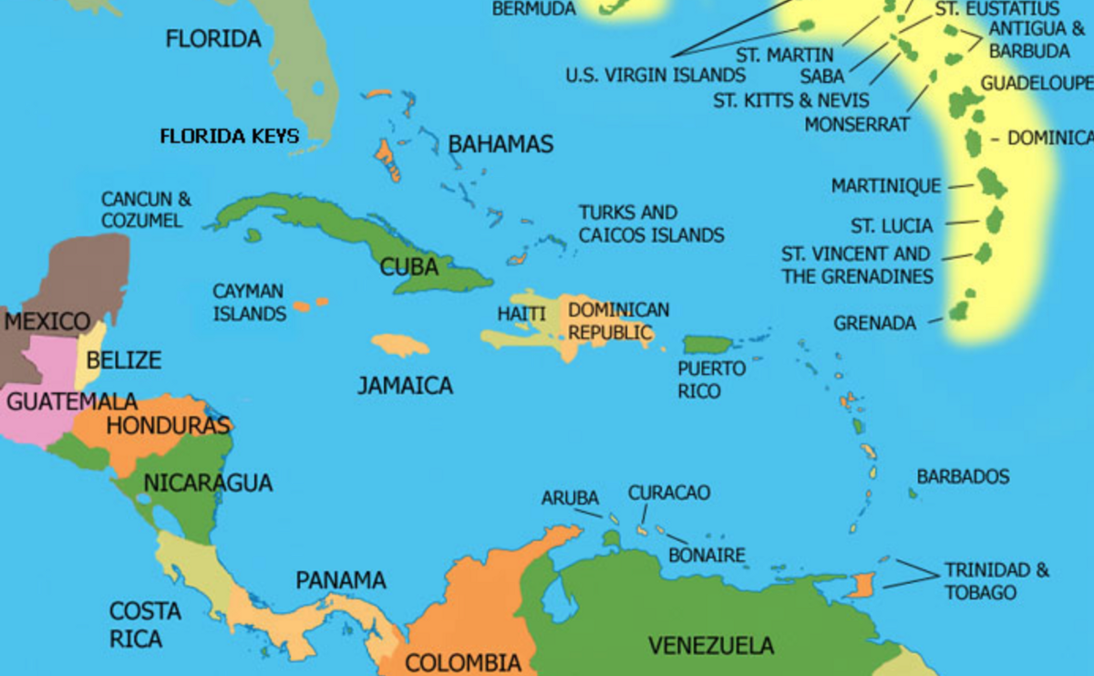 Сенам какая страна. Острова Карибского моря на карте. Острова Карибского моря карта политическая. Остров Сан Мари в Карибском море карта. Остров Эспаньола Гаити.