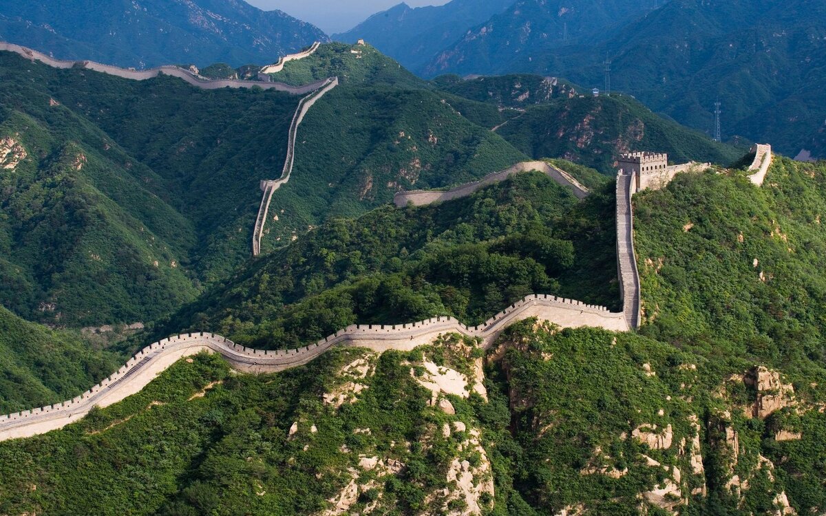Китайская стена вид сверху